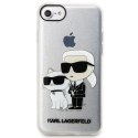 Karl Lagerfeld KLHCI8HNKCTGT iPhone 7/8/ SE 2020 / SE 2022 transparent hardcase Gliter Karl&Choupette