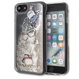 Karl Lagerfeld KLHCI8KSICGO iPhone 7/8 SE 2020 / SE 2022 złoty/gold hard case Iconic Liquid Glitter