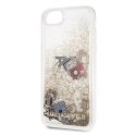 Karl Lagerfeld KLHCI8KSICGO iPhone 7/8 SE 2020 / SE 2022 złoty/gold hard case Iconic Liquid Glitter