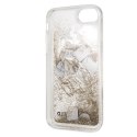 Karl Lagerfeld KLHCI8KSICGO iPhone 7/8 SE 2020 / SE 2022 złoty/gold hard case Iconic Liquid Glitter