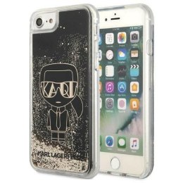 Karl Lagerfeld KLHCI8LGGKBK iPhone 7/8 SE 2020 / SE 2022 czarny/black hardcase Liquid Glitter Gatsby