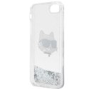 Karl Lagerfeld KLHCI8LNCHCS iPhone 7/8/ SE 2020 / SE 2022 srebrny/silver hardcase Glitter Choupette Head