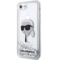 Karl Lagerfeld KLHCI8LNKHCH iPhone 7/8/ SE 2020 / SE 2022 srebrny/silver hardcase Glitter Karl Head