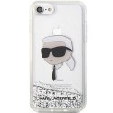 Karl Lagerfeld KLHCI8LNKHCH iPhone 7/8/ SE 2020 / SE 2022 srebrny/silver hardcase Glitter Karl Head