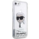 Karl Lagerfeld KLHCI8LNKHCH iPhone 7/8/ SE 2020 / SE 2022 srebrny/silver hardcase Glitter Karl Head