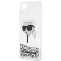 Karl Lagerfeld KLHCI8LNKHCH iPhone 7/8/ SE 2020 / SE 2022 srebrny/silver hardcase Glitter Karl Head