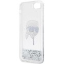 Karl Lagerfeld KLHCI8LNKHCH iPhone 7/8/ SE 2020 / SE 2022 srebrny/silver hardcase Glitter Karl Head