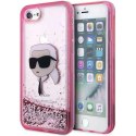 Karl Lagerfeld KLHCI8LNKHCP iPhone 7/8/ SE 2020 / SE 2022 różowy/pink hardcase Glitter Karl Head