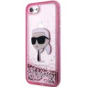 Karl Lagerfeld KLHCI8LNKHCP iPhone 7/8/ SE 2020 / SE 2022 różowy/pink hardcase Glitter Karl Head