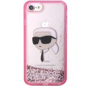 Karl Lagerfeld KLHCI8LNKHCP iPhone 7/8/ SE 2020 / SE 2022 różowy/pink hardcase Glitter Karl Head