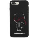 Karl Lagerfeld KLHCI8LSLKCBK iPhone 7/8 Plus hardcase czarny/black Silicone Karl Iconic