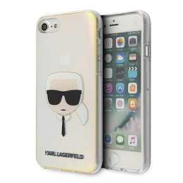 Karl Lagerfeld KLHCI8PCKHML iPhone 7/8 SE 2020 / SE 2022 multicolor hardcase Iridescent Karl`s Head