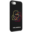 Karl Lagerfeld KLHCI8SLGKBK iPhone 7/8 /SE 2020/ SE 2022 hardcase czarny/black Silicone Triple Heads