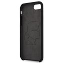 Karl Lagerfeld KLHCI8SLGKBK iPhone 7/8 /SE 2020/ SE 2022 hardcase czarny/black Silicone Triple Heads