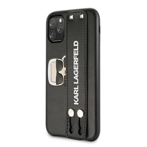 Karl Lagerfeld KLHCN58HA2BK iPhone 11 Pro czarny/black hardcase Iconic Hand Strap