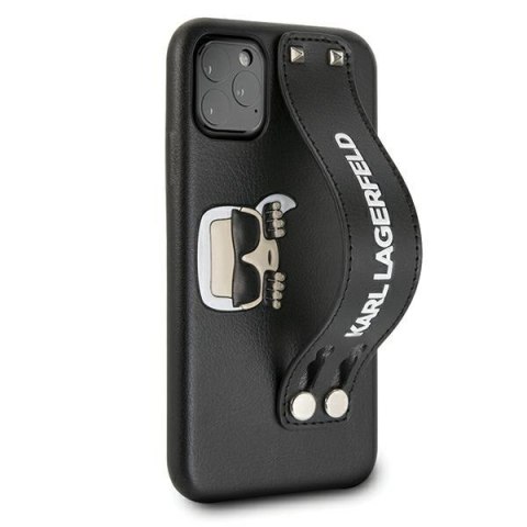 Karl Lagerfeld KLHCN58HA2BK iPhone 11 Pro czarny/black hardcase Iconic Hand Strap