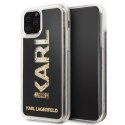 Karl Lagerfeld KLHCN58KAGBK iPhone 11 Pro czarny/black Karl logo Glitter