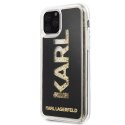 Karl Lagerfeld KLHCN58KAGBK iPhone 11 Pro czarny/black Karl logo Glitter