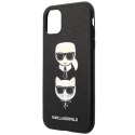 Karl Lagerfeld KLHCN58SAKICKCBK iPhone 11 Pro 5,8" czarny/black hardcase Saffiano Karl&Choupette Head