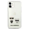 Karl Lagerfeld KLHCN61CKTR iPhone 11 6,1" / Xr hardcase Transparent Karl & Choupette