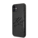 Karl Lagerfeld KLHCN61CRKBK iPhone 11 6,1" / Xr hardcase czarny/black Croco