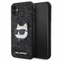 Karl Lagerfeld KLHCN61G2CPK iPhone 11 / Xr 6.1" czarny/black hardcase Glitter Choupette Patch