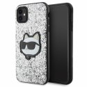 Karl Lagerfeld KLHCN61G2CPS iPhone 11 / Xr 6.1" srebrny/silver hardcase Glitter Choupette Patch