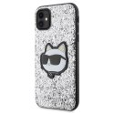 Karl Lagerfeld KLHCN61G2CPS iPhone 11 / Xr 6.1" srebrny/silver hardcase Glitter Choupette Patch