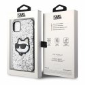 Karl Lagerfeld KLHCN61G2CPS iPhone 11 / Xr 6.1" srebrny/silver hardcase Glitter Choupette Patch