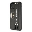 Karl Lagerfeld KLHCN61HA2BK iPhone 11 6,1" / Xr czarny/black hardcase Iconic Hand Strap