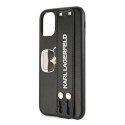 Karl Lagerfeld KLHCN61HA2BK iPhone 11 6,1" / Xr czarny/black hardcase Iconic Hand Strap