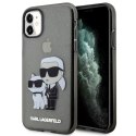 Karl Lagerfeld KLHCN61HNKCTGK iPhone 11 / Xr 6,1" czarny/black hardcase Gliter Karl&Choupette