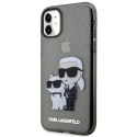 Karl Lagerfeld KLHCN61HNKCTGK iPhone 11 / Xr 6,1" czarny/black hardcase Gliter Karl&Choupette