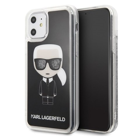 Karl Lagerfeld KLHCN61ICGBK iPhone 11 6,1" / Xr czarny/black Iconic Glitter