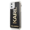 Karl Lagerfeld KLHCN61KAGBK iPhone 11 6,1" / Xr czarny/black Karl logo Glitter