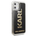 Karl Lagerfeld KLHCN61KAGBK iPhone 11 6,1" / Xr czarny/black Karl logo Glitter