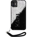 Karl Lagerfeld KLHCN61PSQRKS iPhone 11 / Xr 6,1" srebrny/silver hardcase Sequins Cord