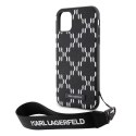 Karl Lagerfeld KLHCN61SAKLMBSK iPhone 11 / Xr 6.1" czarny/black hardcase Monogram Losange Saffiano