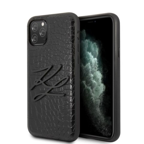 Karl Lagerfeld KLHCN65CRKBK iPhone 11 Pro Max hardcase czarny/black Croco