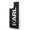 Karl Lagerfeld KLHCN65KAGBK iPhone 11 Pro Max czarny/black Karl logo Glitter