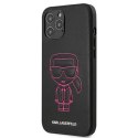 Karl Lagerfeld KLHCP12LPCUIKPI iPhone 12 Pro Max 6,7" różowy/pink hardcase Karl Ikonik Outline