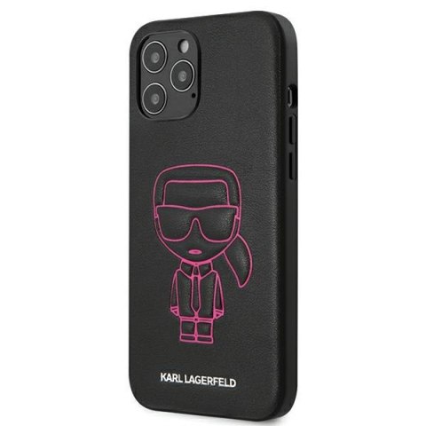 Karl Lagerfeld KLHCP12LPCUIKPI iPhone 12 Pro Max 6,7" różowy/pink hardcase Karl Ikonik Outline