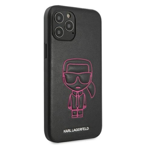 Karl Lagerfeld KLHCP12LPCUIKPI iPhone 12 Pro Max 6,7" różowy/pink hardcase Karl Ikonik Outline