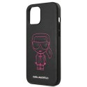 Karl Lagerfeld KLHCP12LPCUIKPI iPhone 12 Pro Max 6,7" różowy/pink hardcase Karl Ikonik Outline