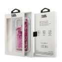 Karl Lagerfeld KLHCP12LROPI iPhone 12 Pro Max 6,7" różowy/pink hardcase Glitter Charms