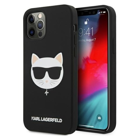 Karl Lagerfeld KLHCP12LSLCHBK iPhone 12 Pro Max 6,7" hardcase czarny/black Silicone Choupette