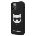 Karl Lagerfeld KLHCP12LSLCHBK iPhone 12 Pro Max 6,7" hardcase czarny/black Silicone Choupette