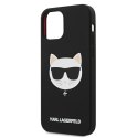 Karl Lagerfeld KLHCP12LSLCHBK iPhone 12 Pro Max 6,7" hardcase czarny/black Silicone Choupette