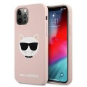 Karl Lagerfeld KLHCP12LSLCHLP iPhone 12 Pro Max 6,7" hardcase jasno różowy/light pink Silicone Choupette