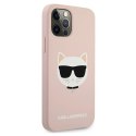 Karl Lagerfeld KLHCP12LSLCHLP iPhone 12 Pro Max 6,7" hardcase jasno różowy/light pink Silicone Choupette